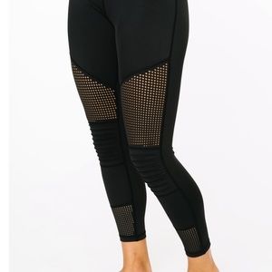 ZYIA Black Moto Light n Tight Hi-Rise 7/8 24"